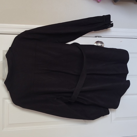 Black Thick Shacket with Belt and Pockets XXL - Picture 5 of 5